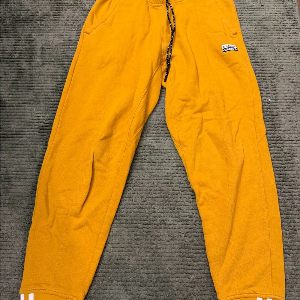 Mustard Yellow Adidas Jogger/ Sweat Pants